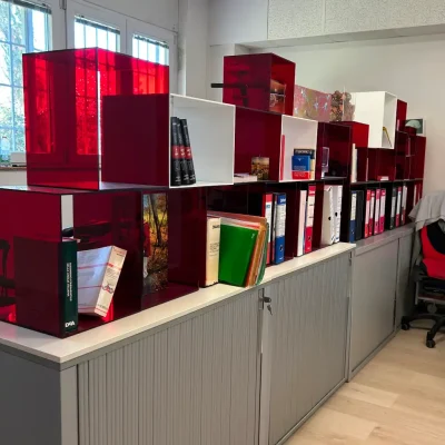 Cubi PLEXIGLAS Porta Documenti per Ufficio