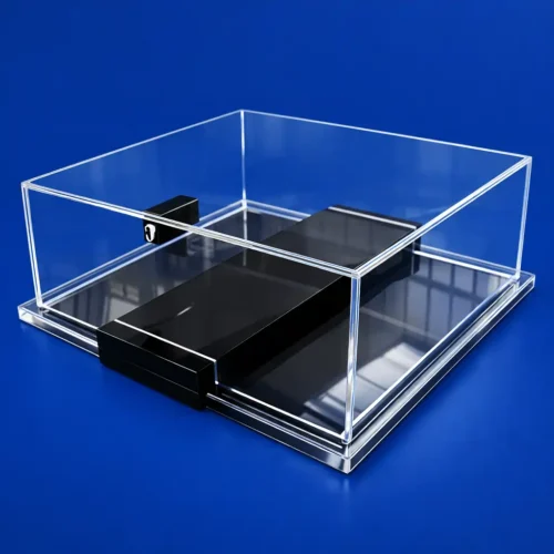 Espositore in plexiglass con serratura