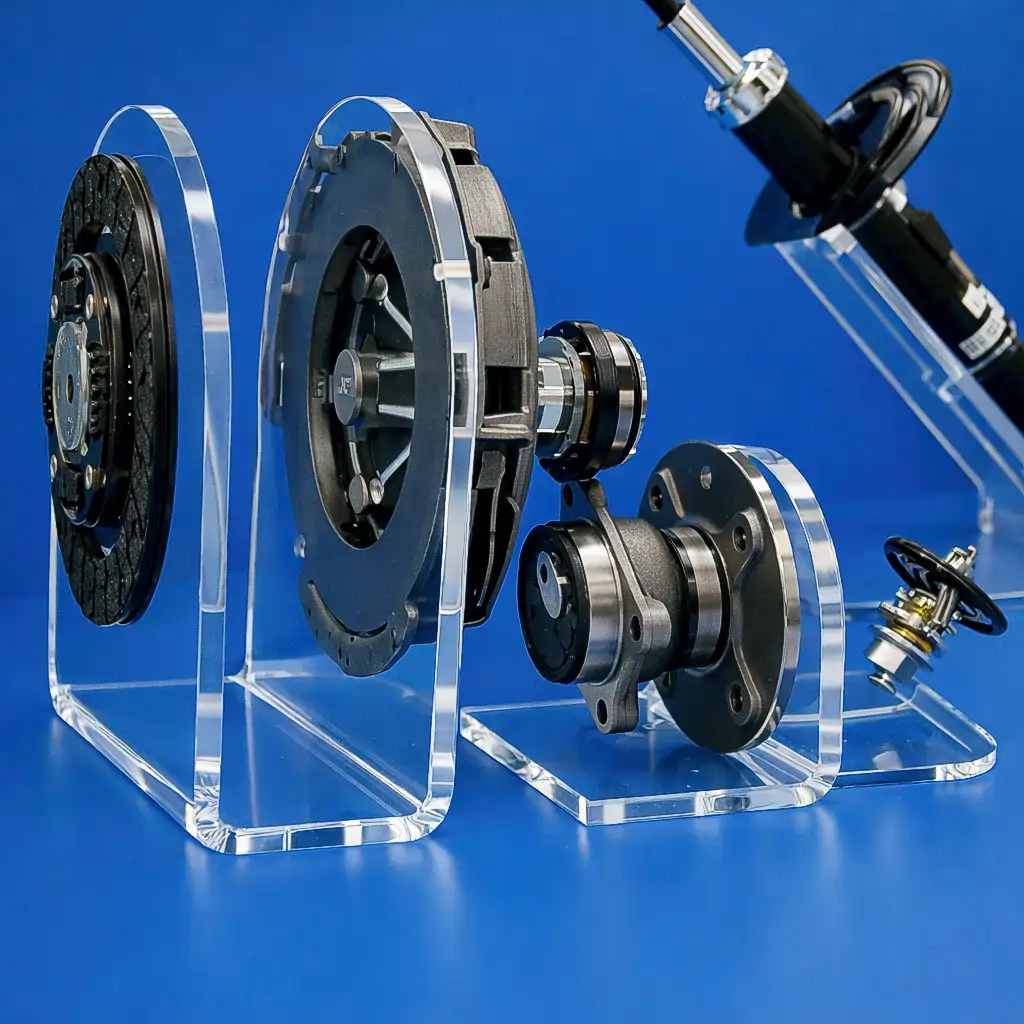 Espositore plexiglass accessori macchine