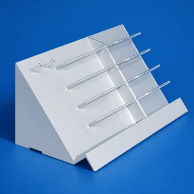 Espositore scaletta plexiglass porta occhiali