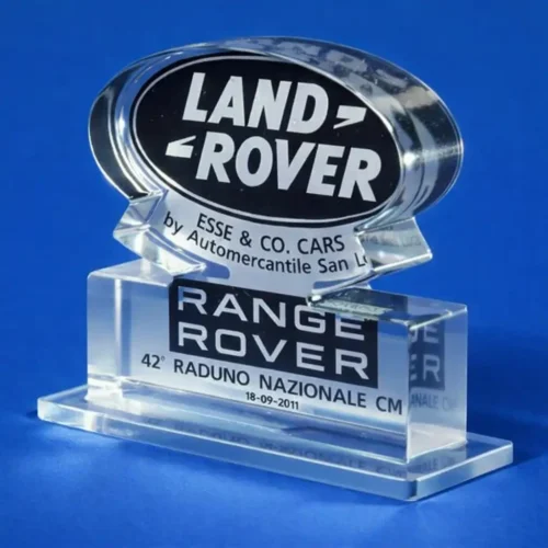 Targa plexiglass logo Land Rover raduno annuale