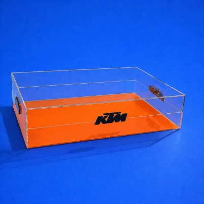 Teca espositiva doppia PLEXIGLAS per KTM | Espositore da Banco