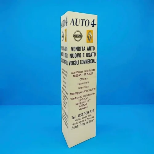 Totem pubblicitario triangolare pvc