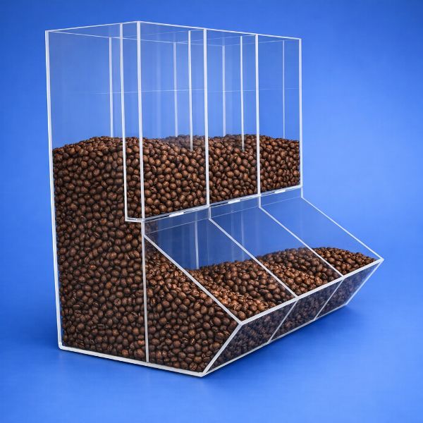 Silos plexiglass per alimenti distributore 2 Silos plexiglass per alimenti distributore di caffè