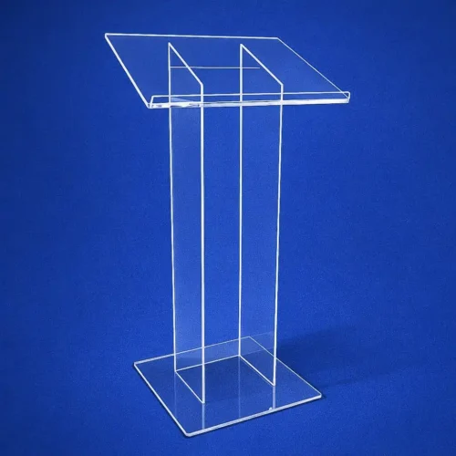 Leggio da terra plexiglass piano allargato