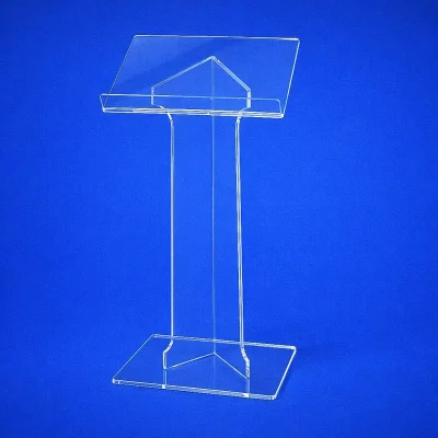 Leggio plexiglass da terra colonna angolare