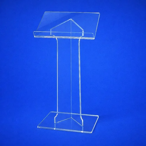 Leggio plexiglass da terra colonna angolare