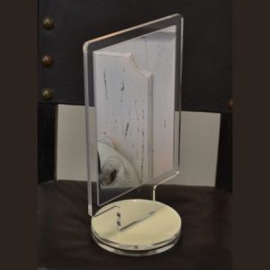 Specchi da banco in plexiglass trasparente avorio girevole
