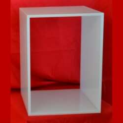 cubo modulare plexiglass componibili opal per 4 raccoglitori ufficio