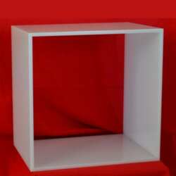 cubo modulare plexiglass opal per 5 raccoglitori ufficio o libreria