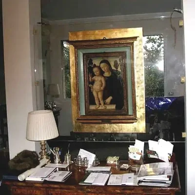 Parete divisoria plexiglass porta quadro