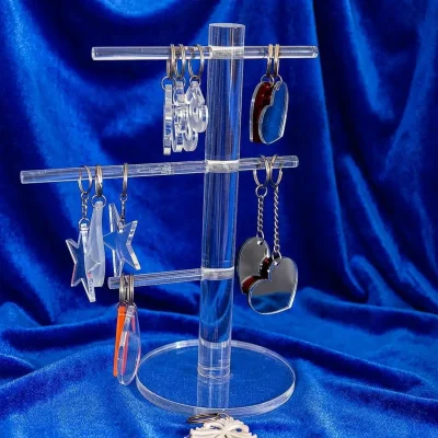 Espositore portachiavi plexiglass trasparente