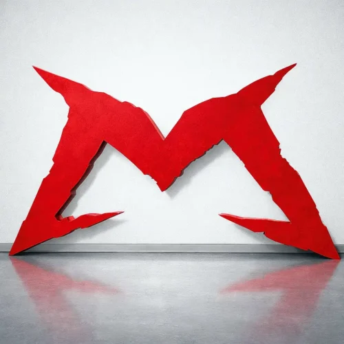Insegna a logo PVC gigante rossa