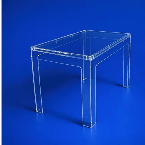 Tavolo plexiglass piano doppio