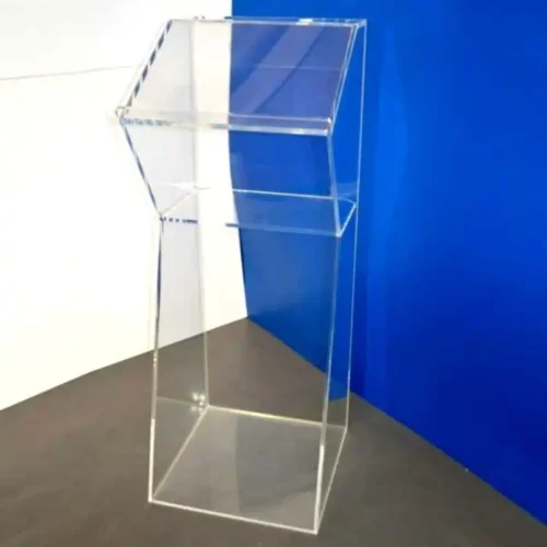 Leggio Podio in plexiglass trasparente