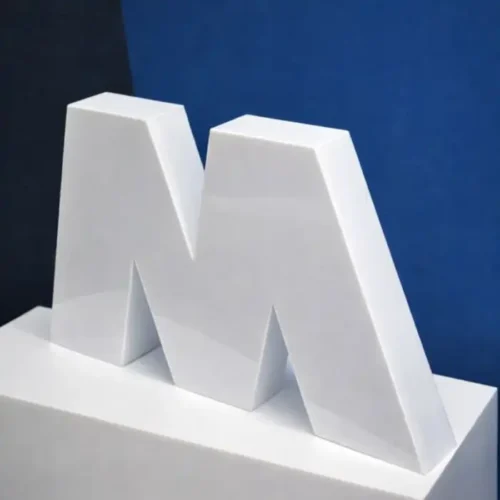 Lettere scatolate plexiglass opal a led