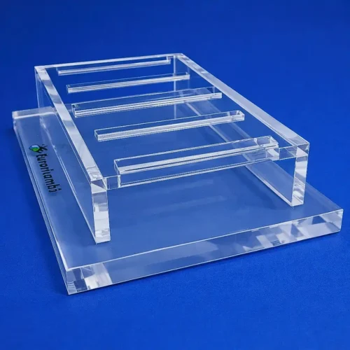 Espositore plexiglass per pezzi meccanici