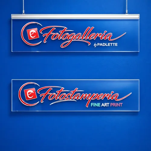 Insegna in plexiglass a led