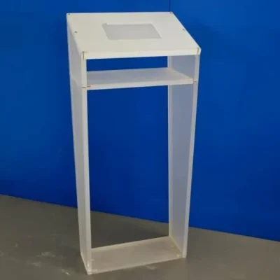 Porta IPad da terra plexiglass satinato