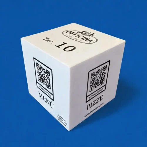 Porta menù QR Code in plexiglass