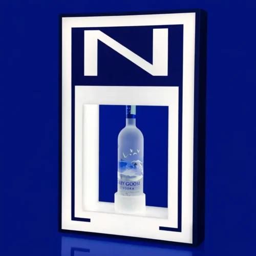 Espositore passante luminoso plexiglass