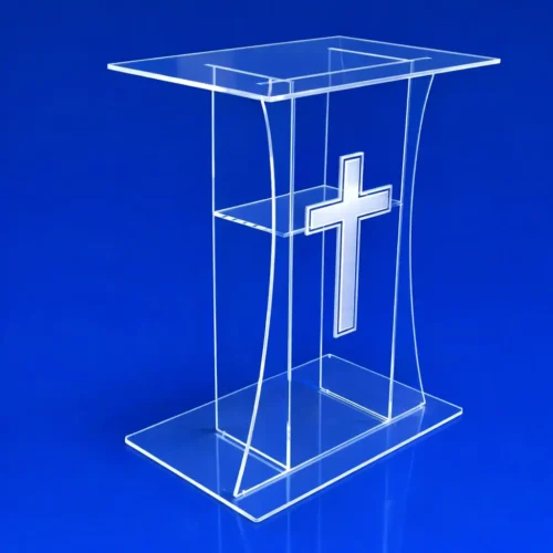 Leggio per chiesa plexiglass con croce