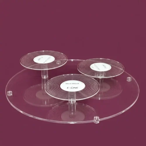 porta torte plexiglass con dischi
