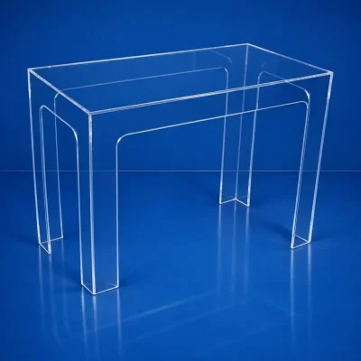 Tavolo consolle trasparente