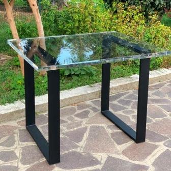 Tavolo Plexiglass e ferro