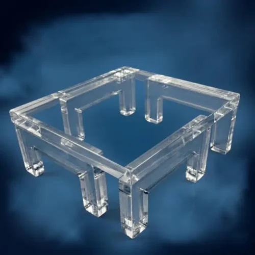 Tavolino appoggia piedi plexiglass