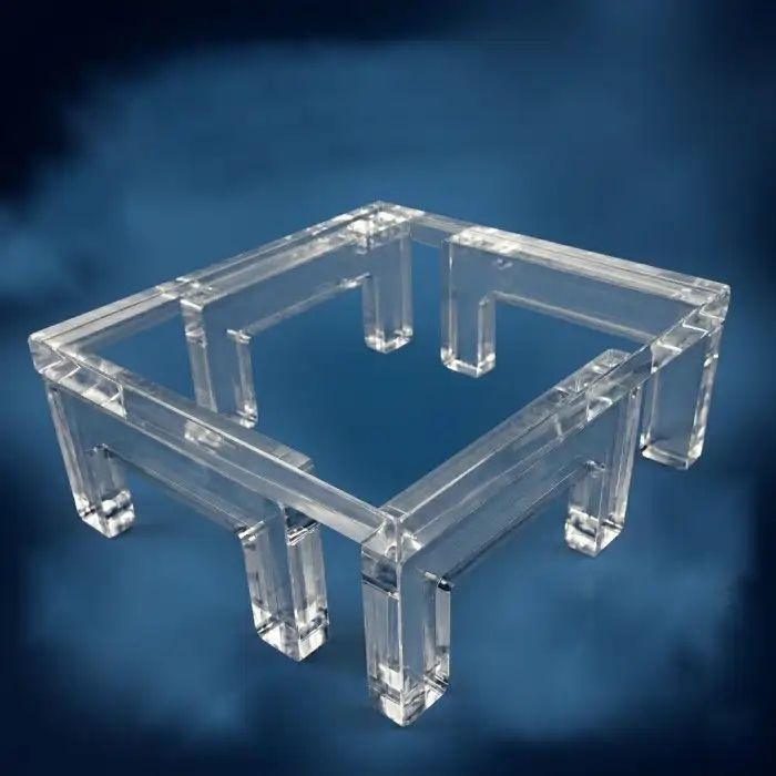 Tavolino appoggia piedi plexiglass