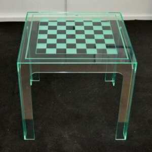 tavolino plexiglass trans luce per scacchi