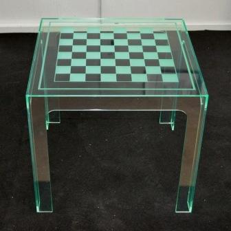 tavolino plexiglass trans luce per scacchi