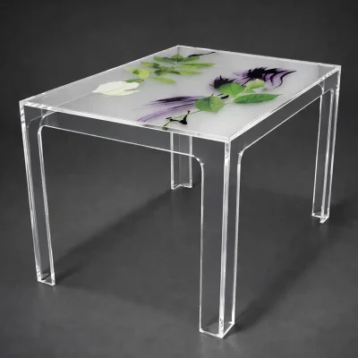 Tavolo da pranzo PLEXIGLAS® decorato