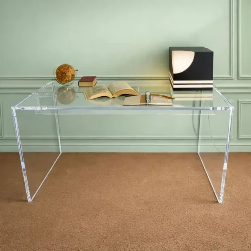 Scrivania e Tavolo in plexiglass trasparente