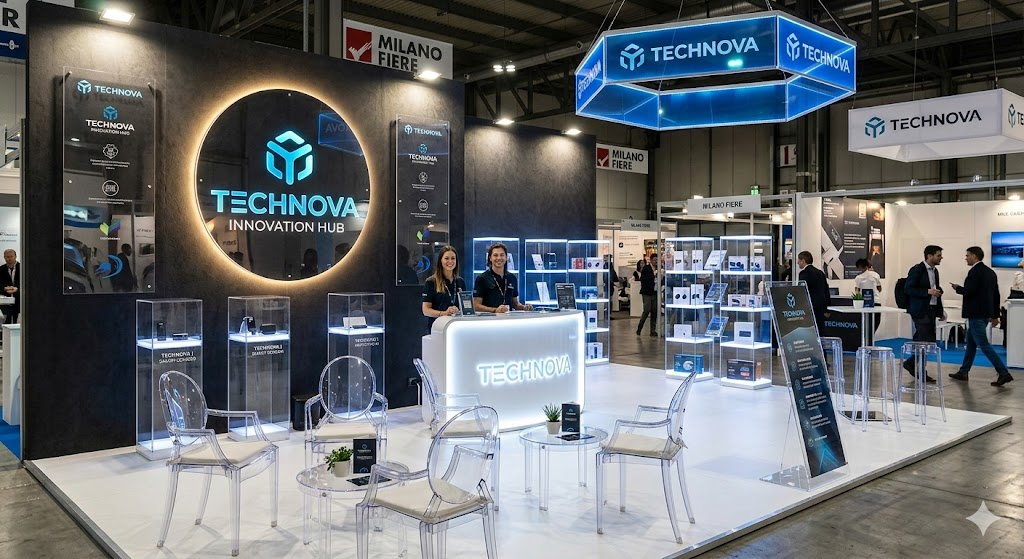 Arredamenti in Plexiglass per stand fieristici