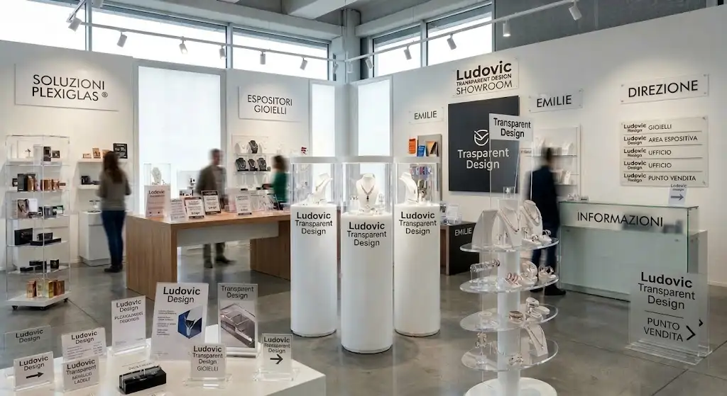 Il PLEXIGLAS ® di LUDOVIC per Retail e Showroom a Bologna