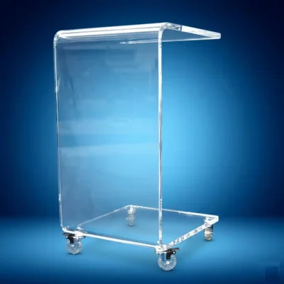 Carrello di servizio plexiglass multiuso