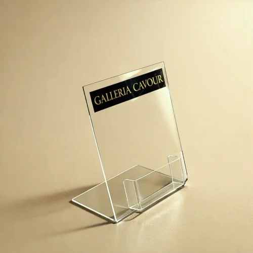 Porta Biglietti per boutique di lusso, portabiglietti da visita in plexiglas